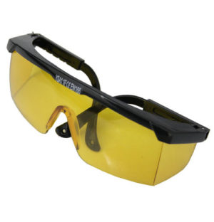 Okulary ochronne żółte z reg. Zausz. YSA1 CE EN166 CORONA