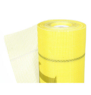 Siatka z włókna szklanego 160 żółta (50m2-rolka)