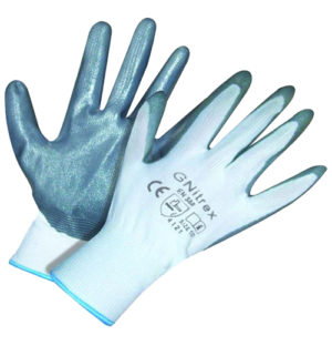 Rękawice robocze GNitrex A 09 biało-szare