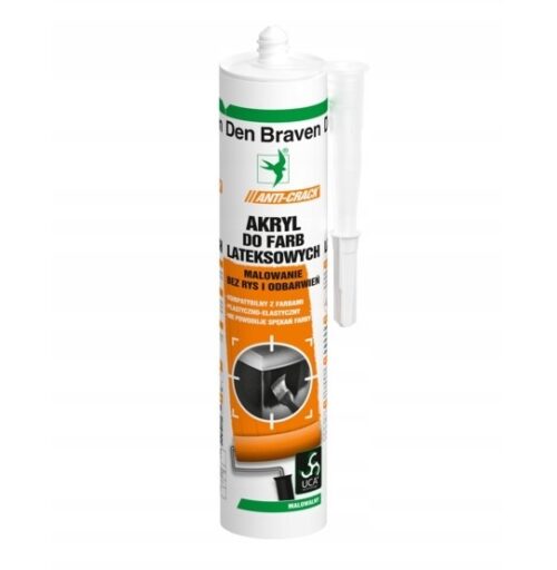 Acryl Anti Crack malarski 300ml biały do farb lateksowych.