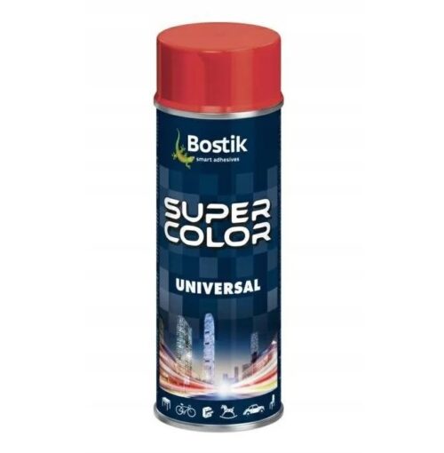 Super Color Lakier uniwersalny RAL 3000 400ml ognista czerwień