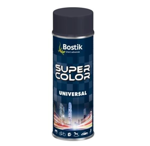 Super Color Lakier uniwersalny RAL 7016 400ml antracyt