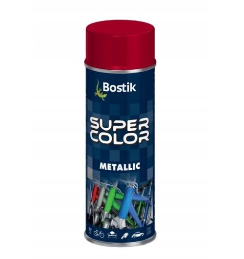 Super Color Lakier METALIK 400ml czerwony
