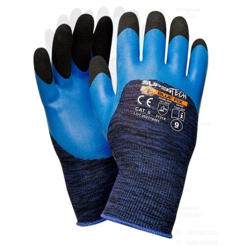 Rękawice robocze Super Tech BLUE FIX 11