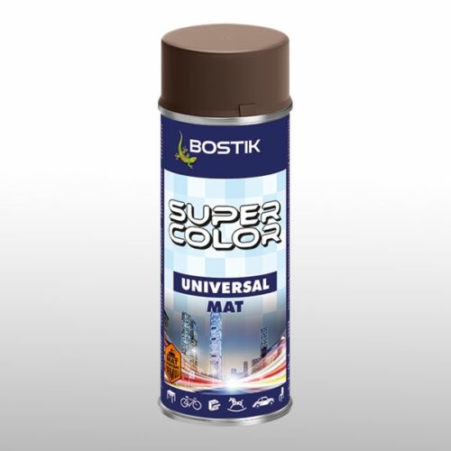 Super Color Lakier uniwersalny RAL 8017 400ml brązowy czekoladowy MAT