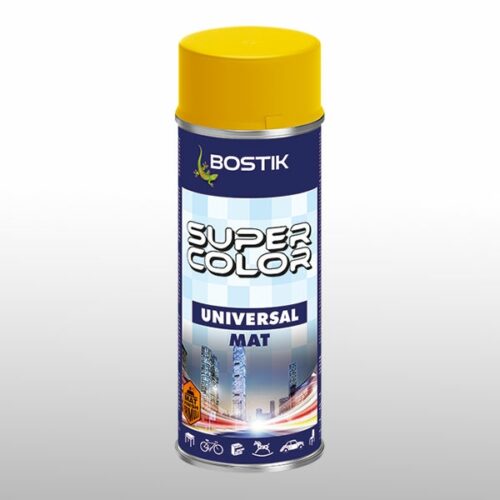 Super Color Lakier uniwersalny RAL 1023 400ml żółty MAT
